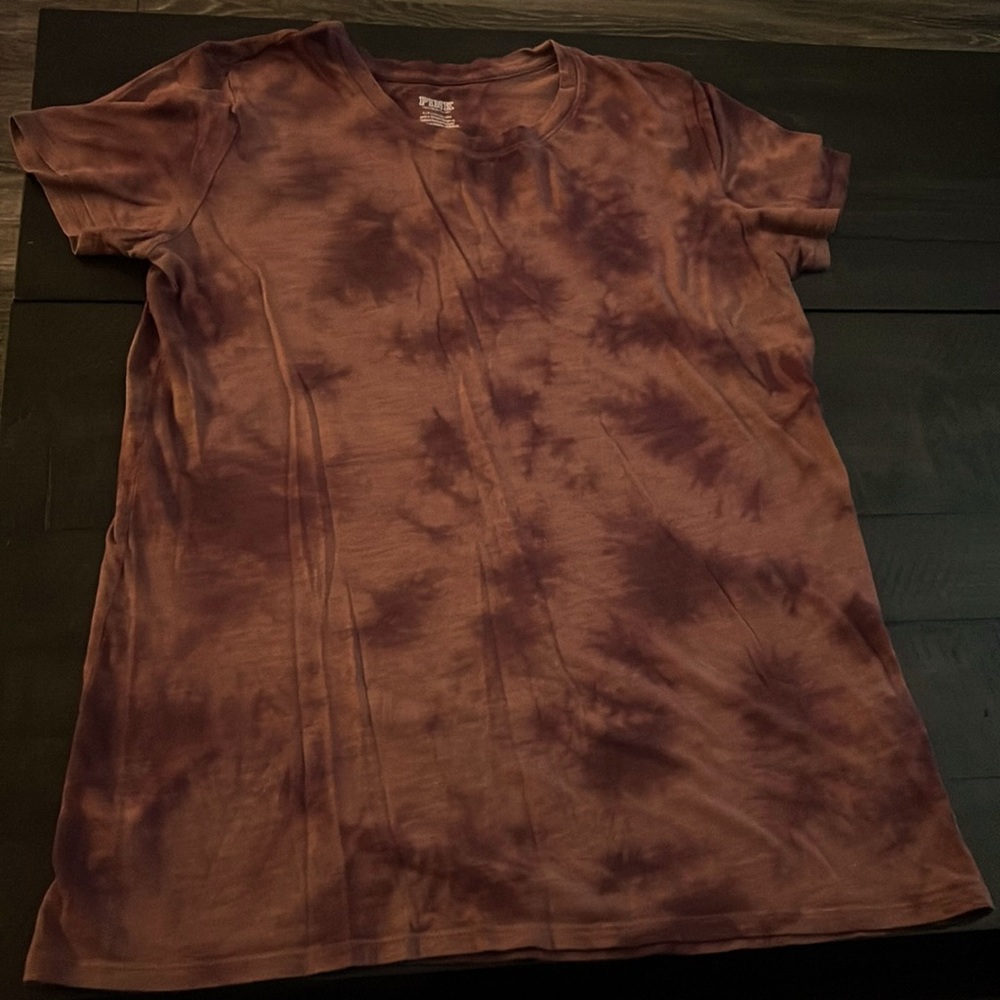 VS Pink maroon tie dye T-Shirt SZ S